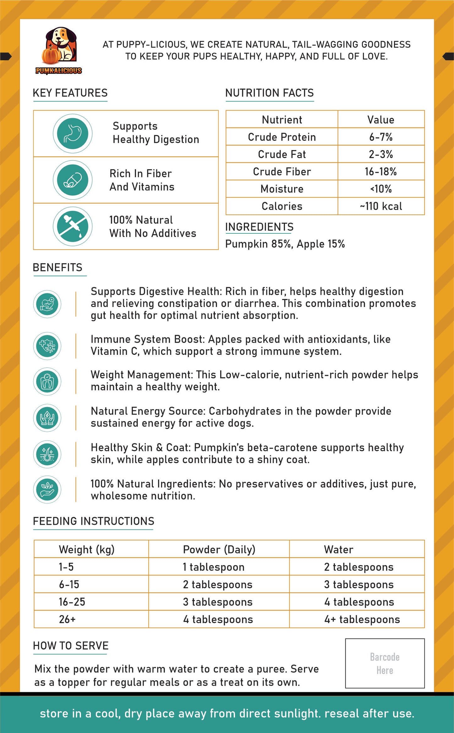 Pumpkin & Apple Powder